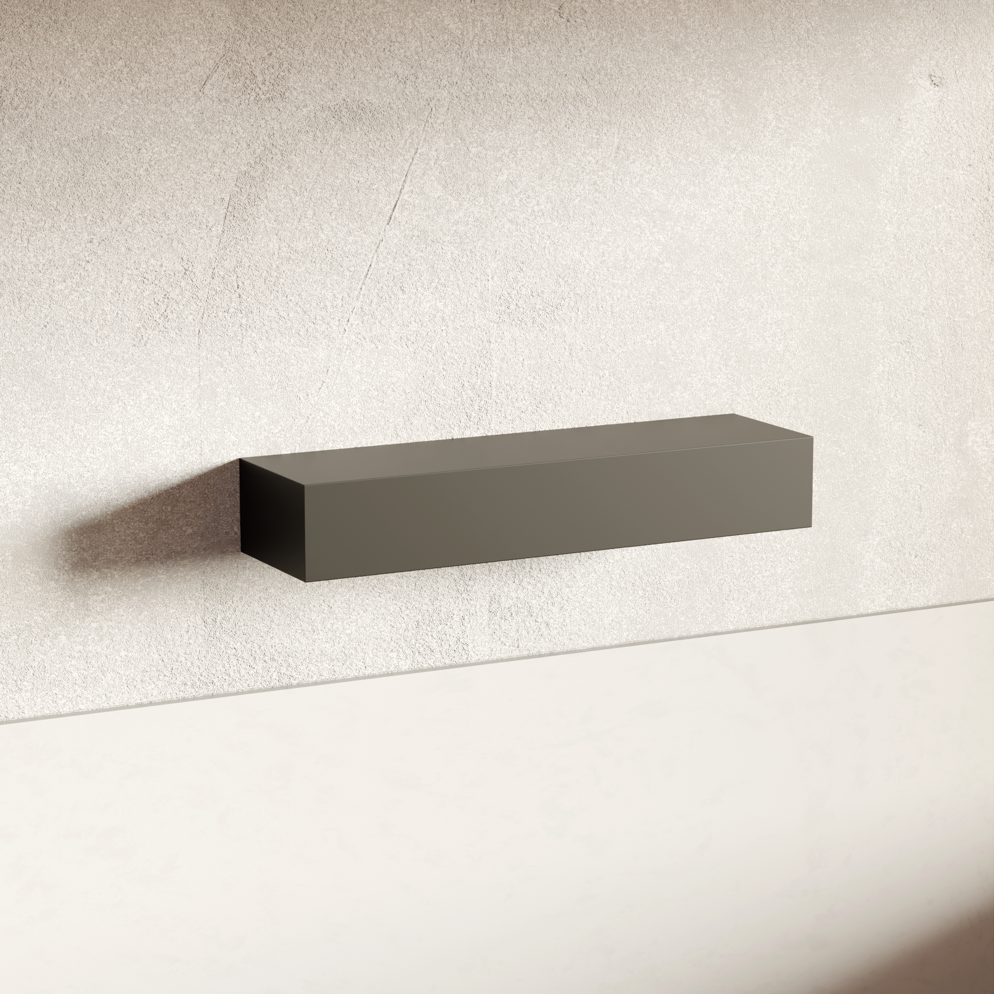 Classic Black Floating Shelf | 6 Inch Thick