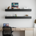 Classic Black Floating Shelf | 5 Inch Thick