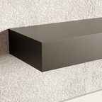 Classic Black Floating Shelf | 4 Inch Thick