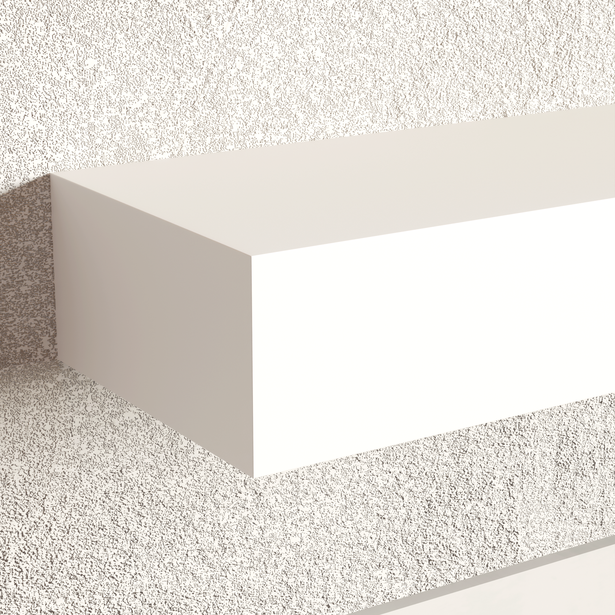 Classic White Floating Shelf | 5 Inch Thick