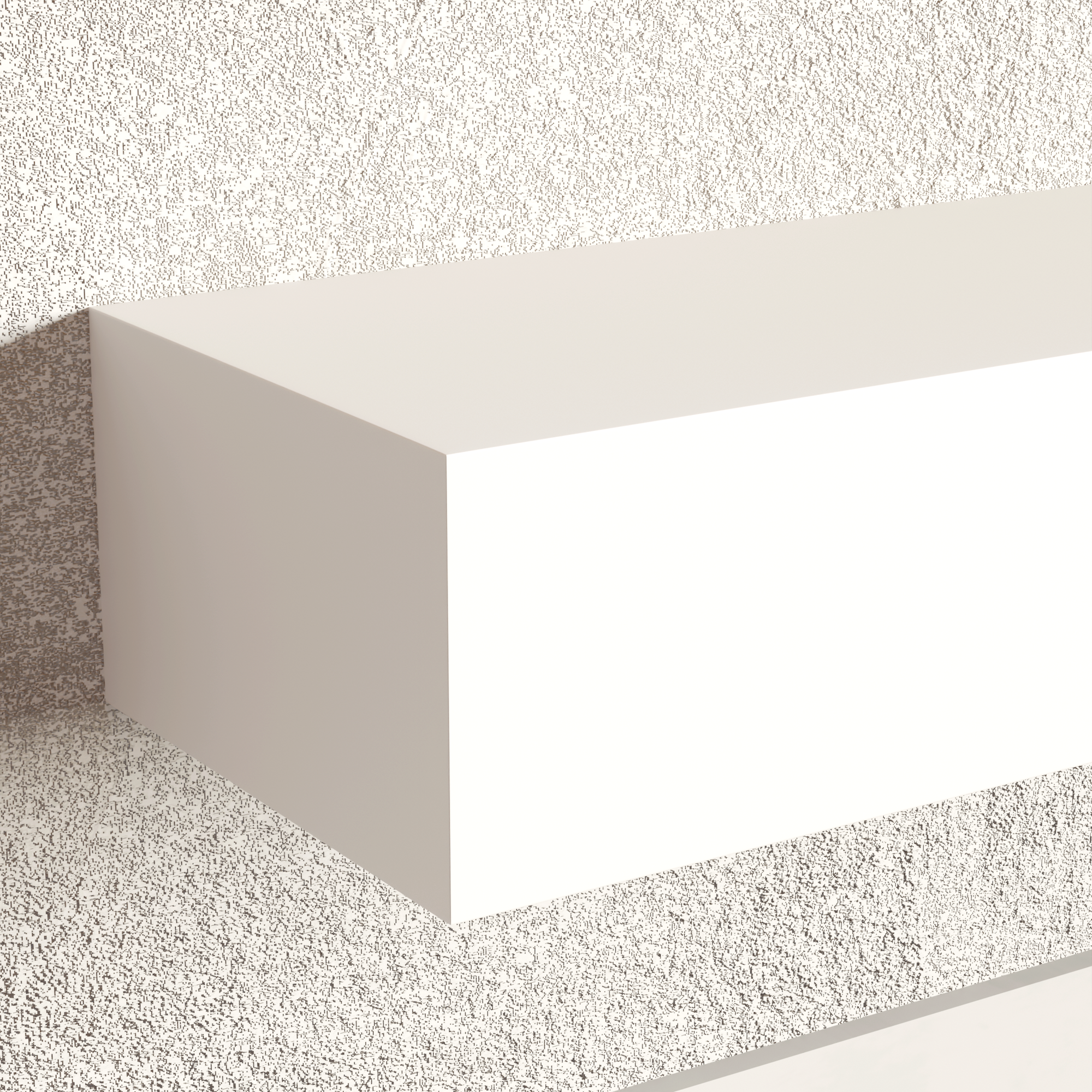 Classic White Floating Shelf | 6 Inch Thick