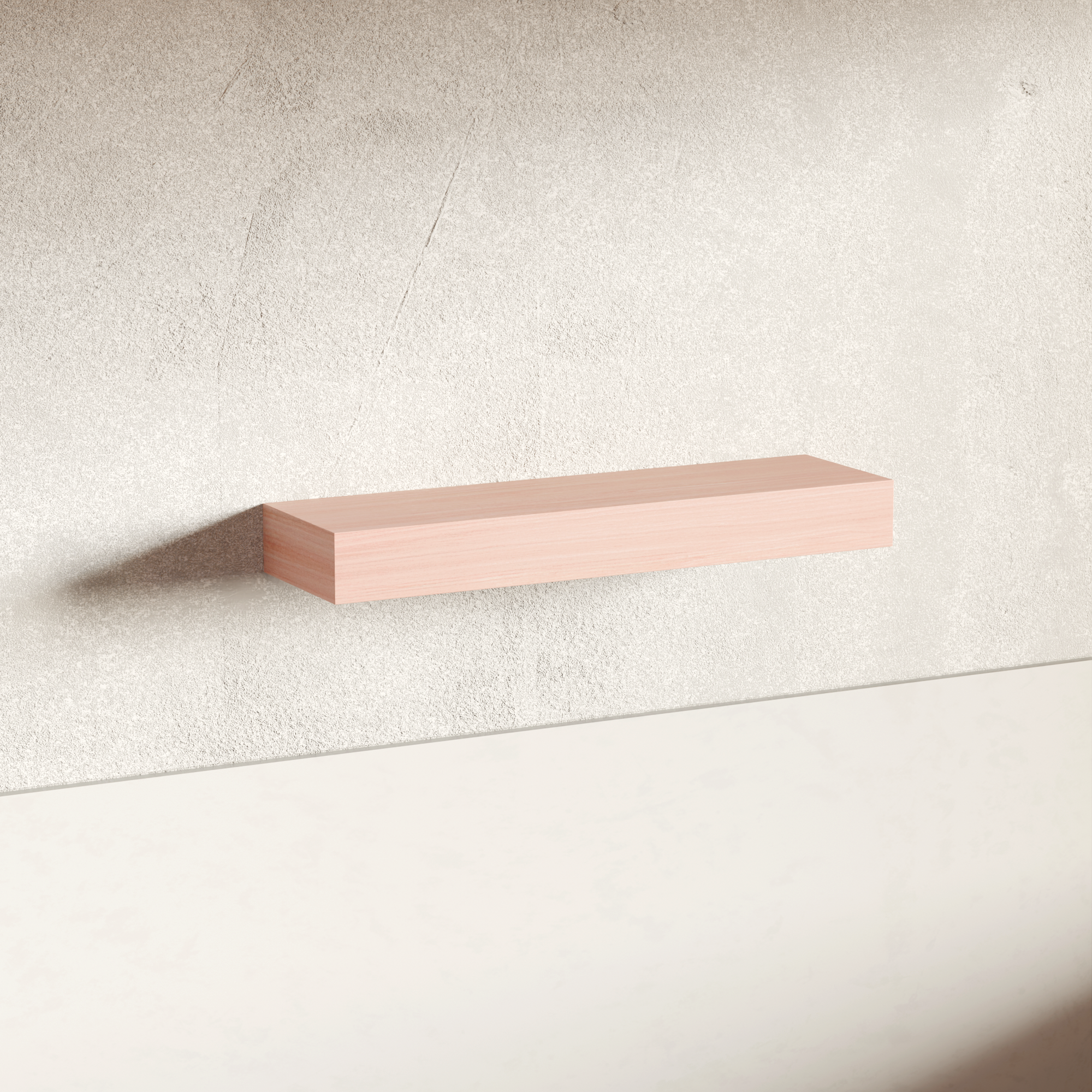 Country Maple Floating Shelf | 4 Inch Thick