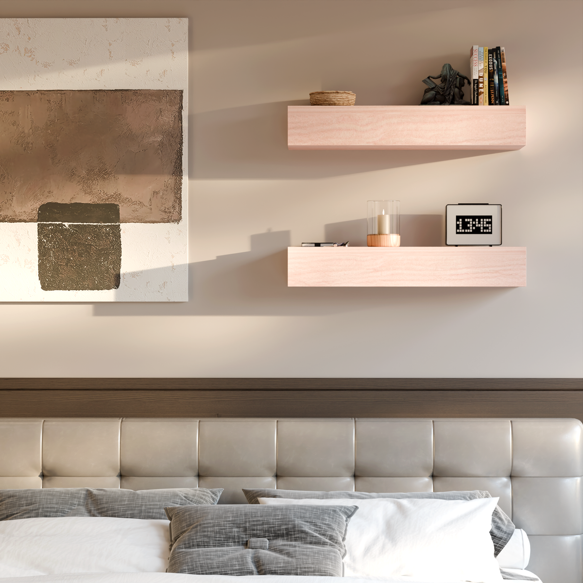 Country Maple Floating Shelf | 5 Inch Thick