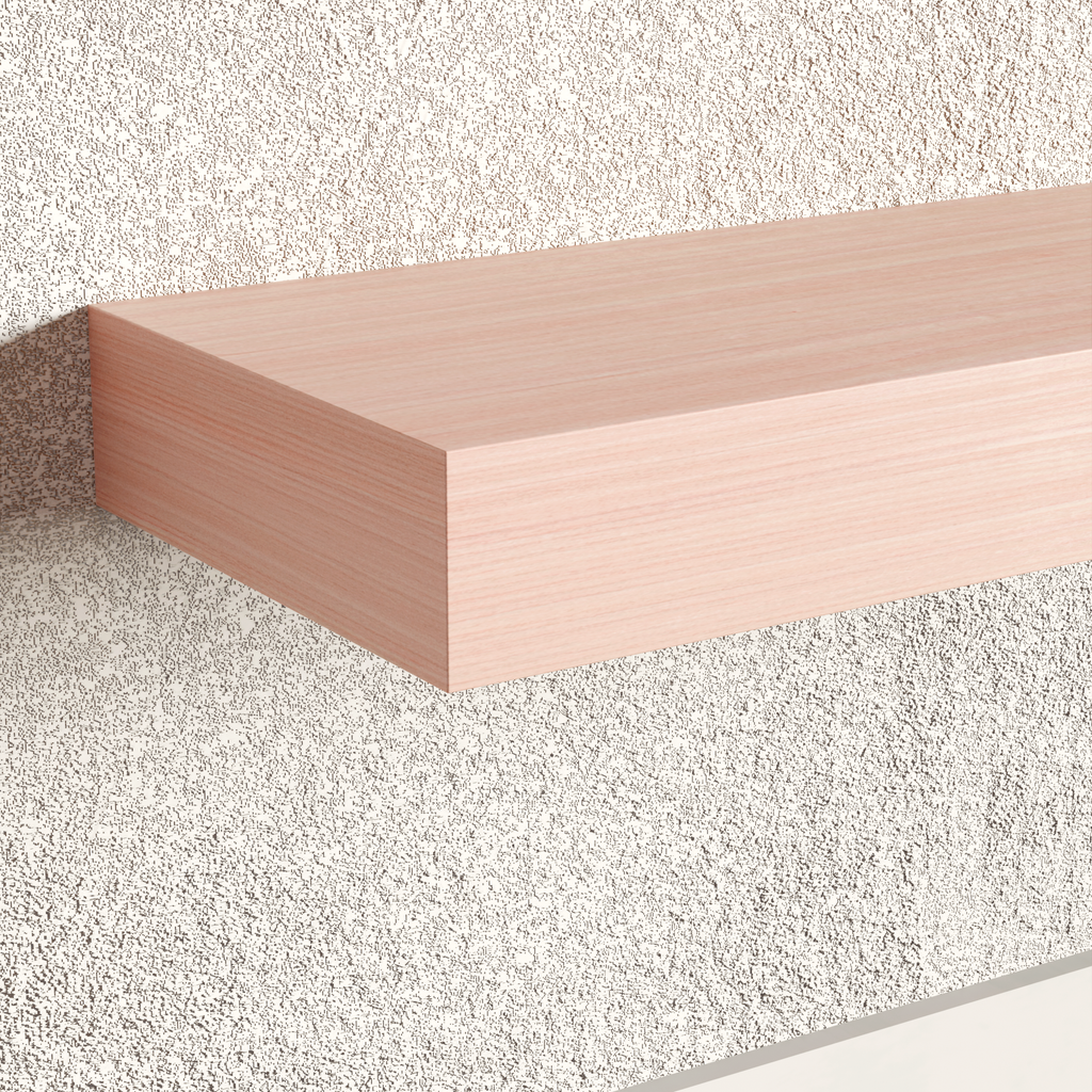Country Maple Floating Shelf | 3 Inch Thick