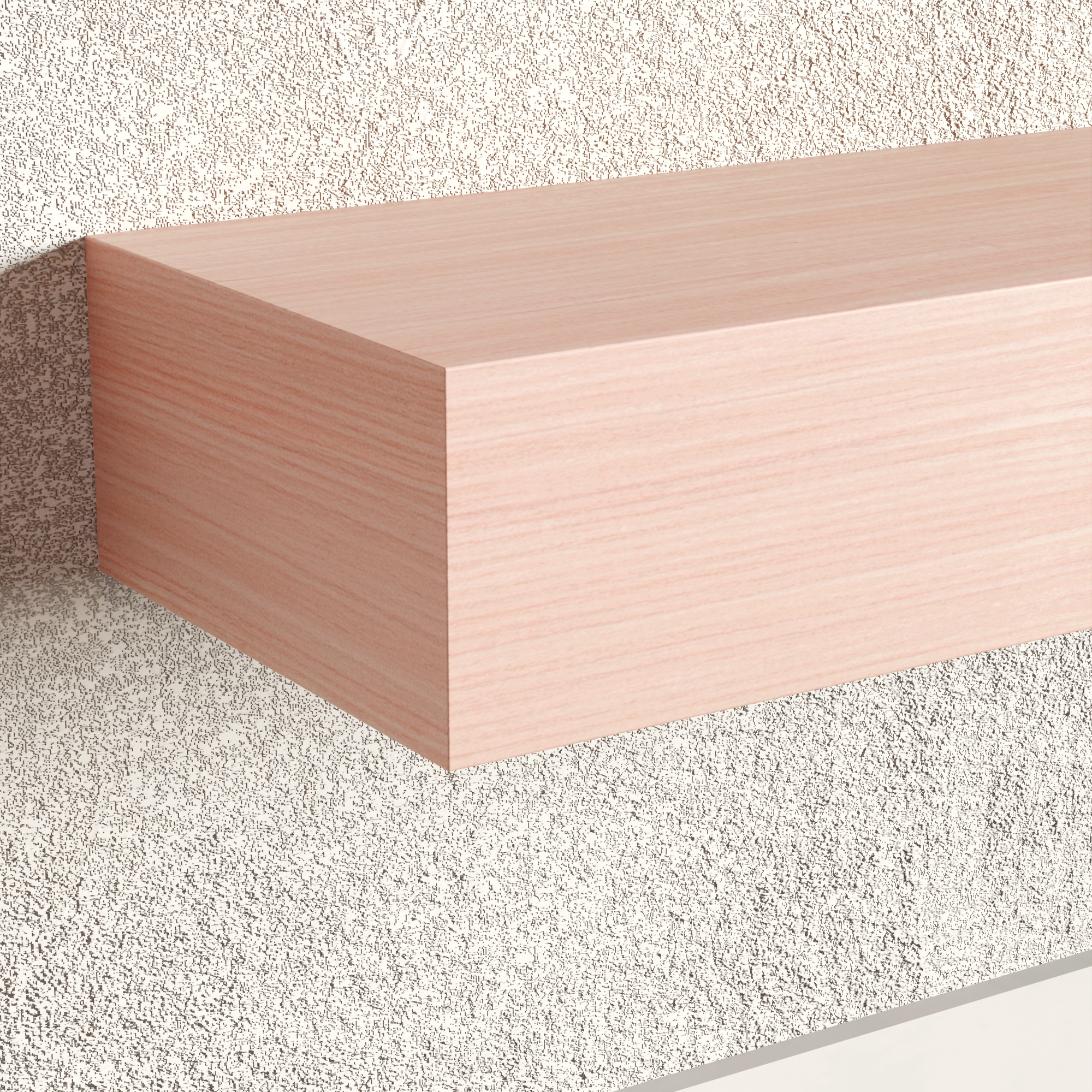 Country Maple Floating Shelf | 5 Inch Thick