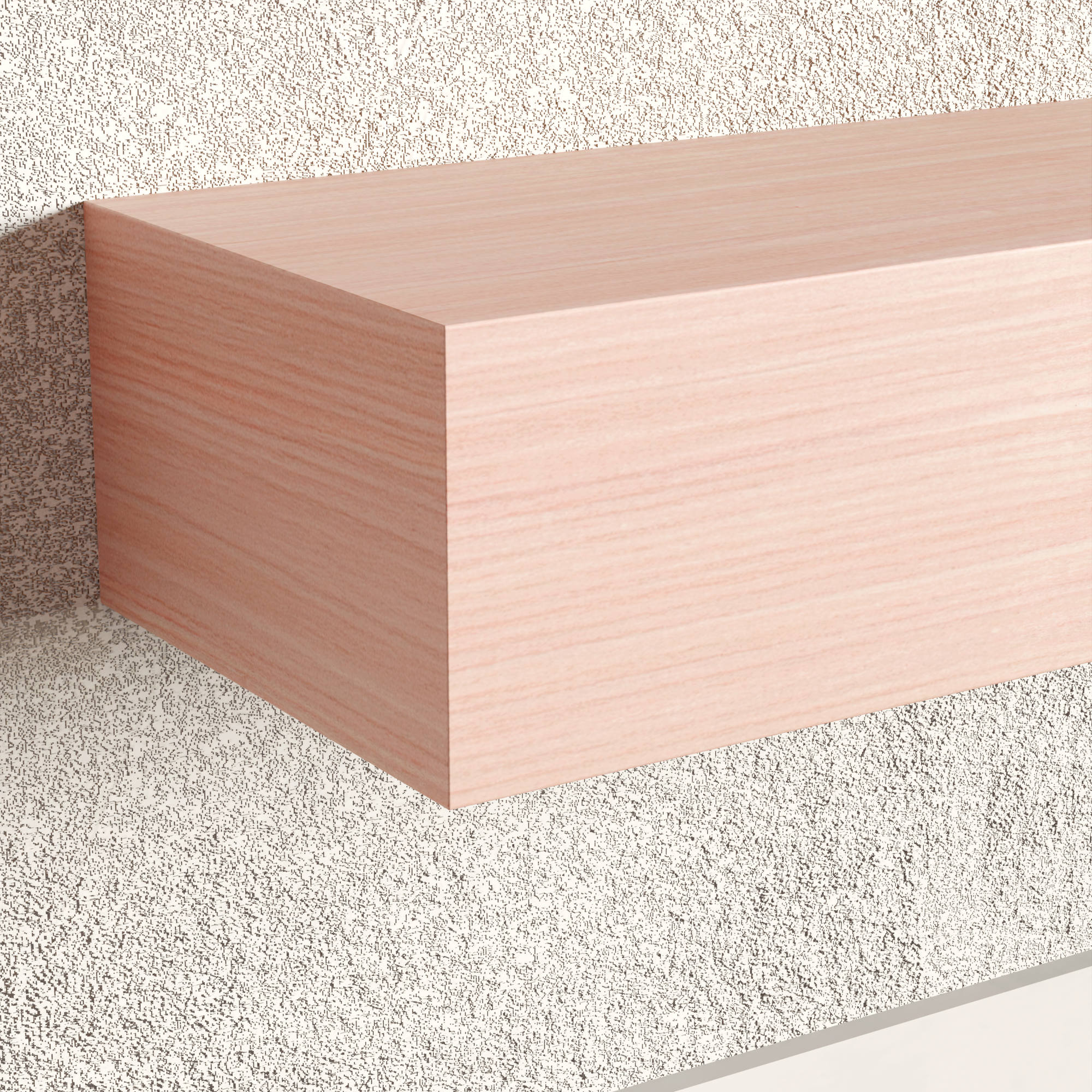 Country Maple Floating Shelf | 6 Inch Thick