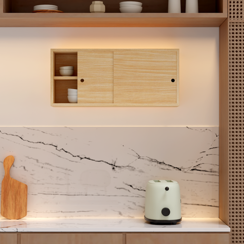 Hardwood Cupboard With Shelf