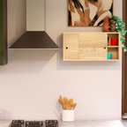 Hardwood Veneer Cupboard With Shelf