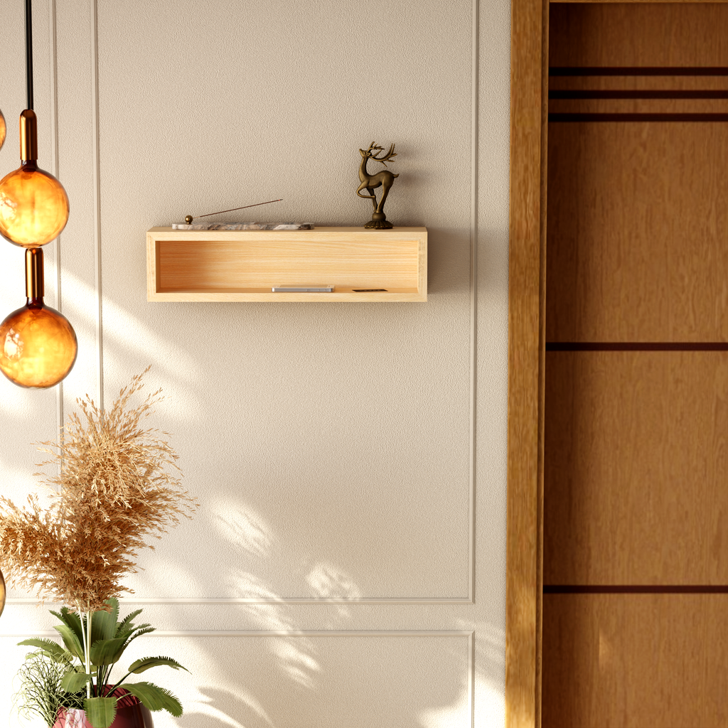 Hardwood Veneer Entryway Organizer