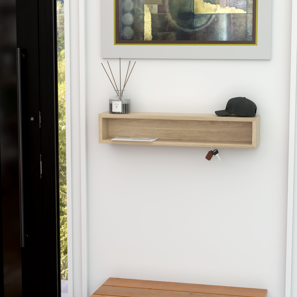 Hardwood Veneer Entryway Organizer
