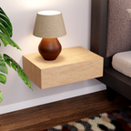 Hardwood Veneer Floating Single Nightstand
