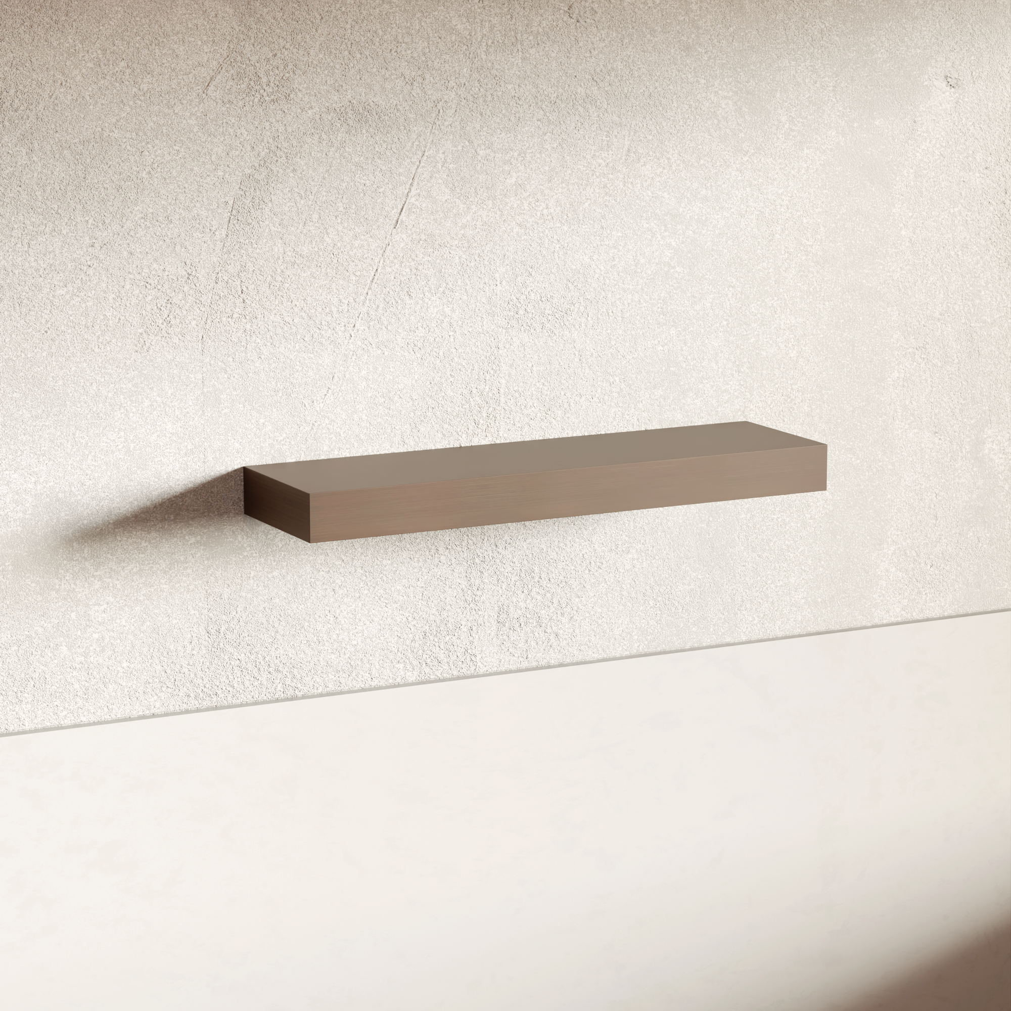 Island Teak Floating Shelf | 3 Inch Thick