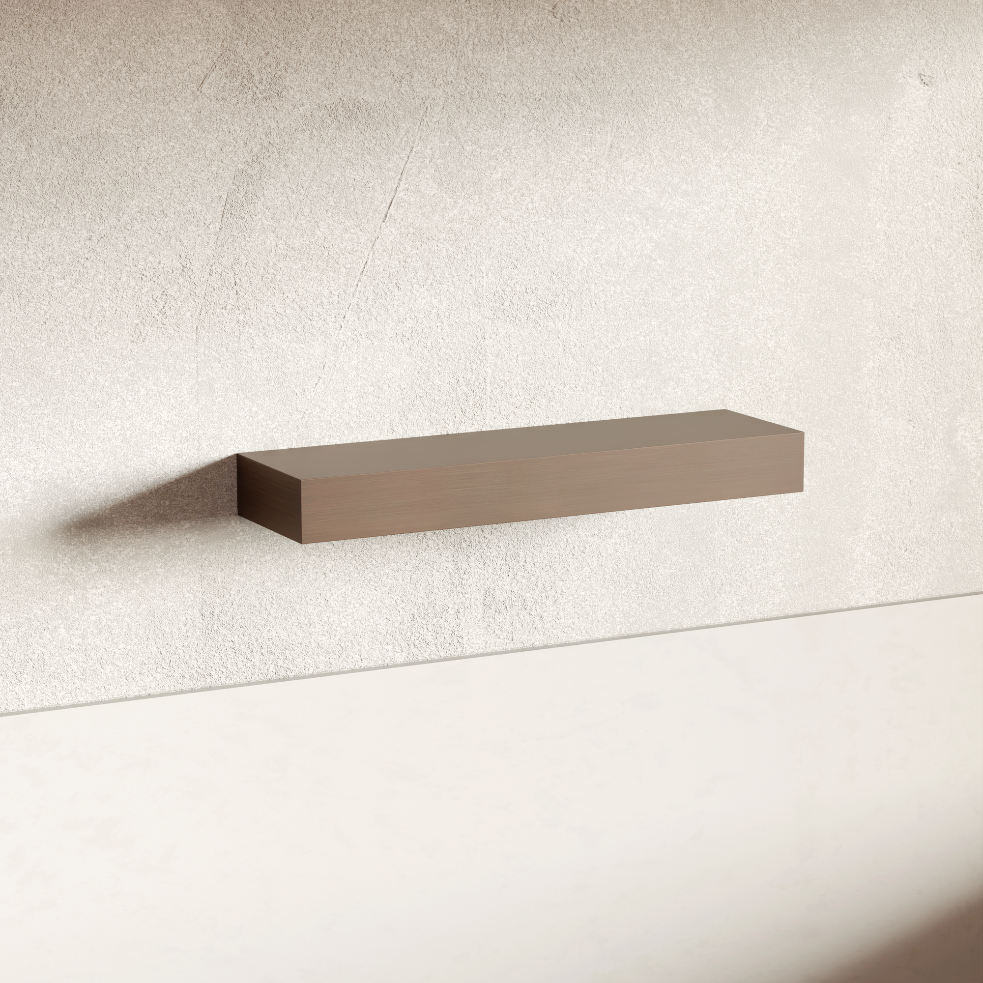Island Teak Floating Shelf | 4 Inch Thick