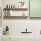 Island Teak Floating Shelf | 3 Inch Thick