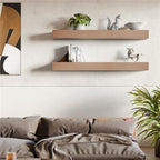 Island Teak Floating Shelf | 4 Inch Thick