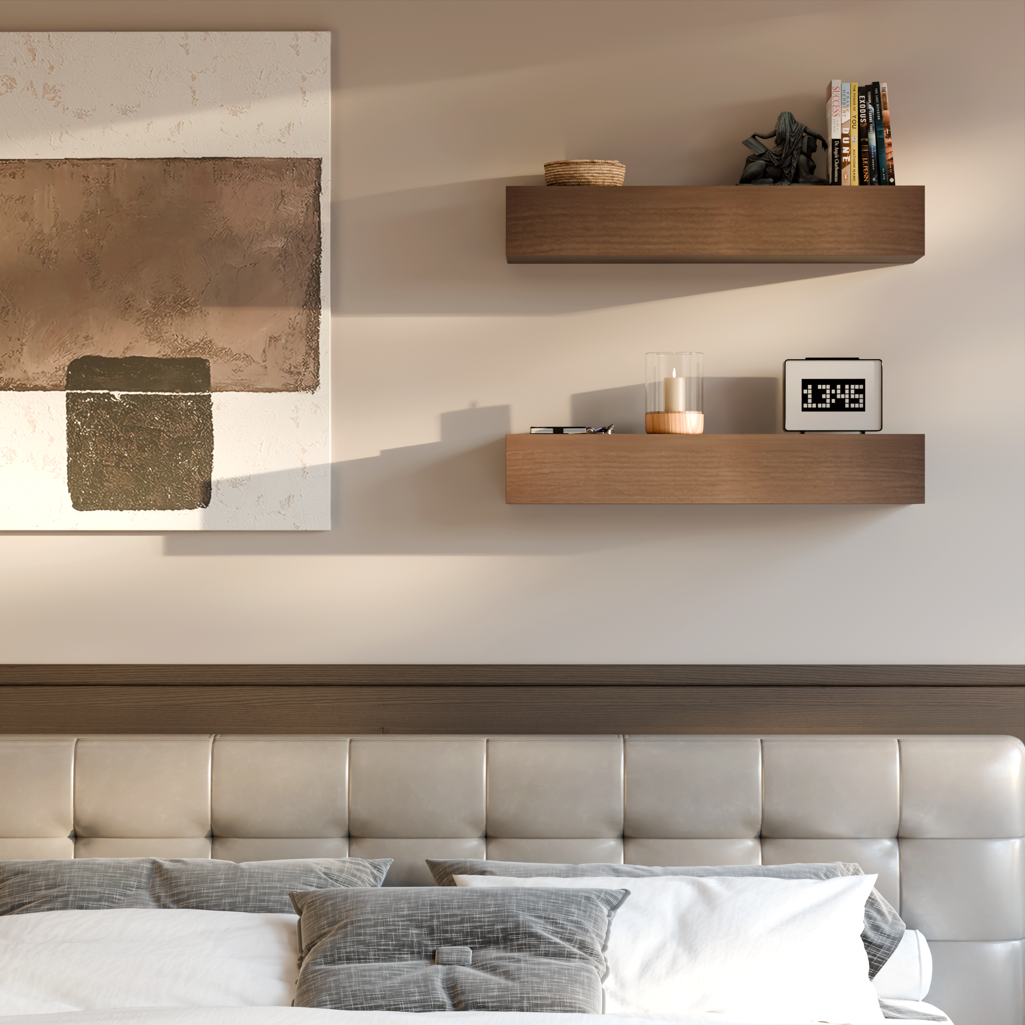 Island Teak Floating Shelf