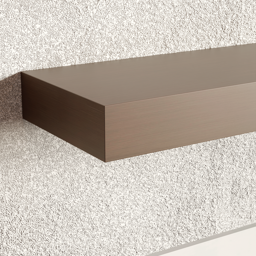 Island Teak Floating Shelf | 3 Inch Thick