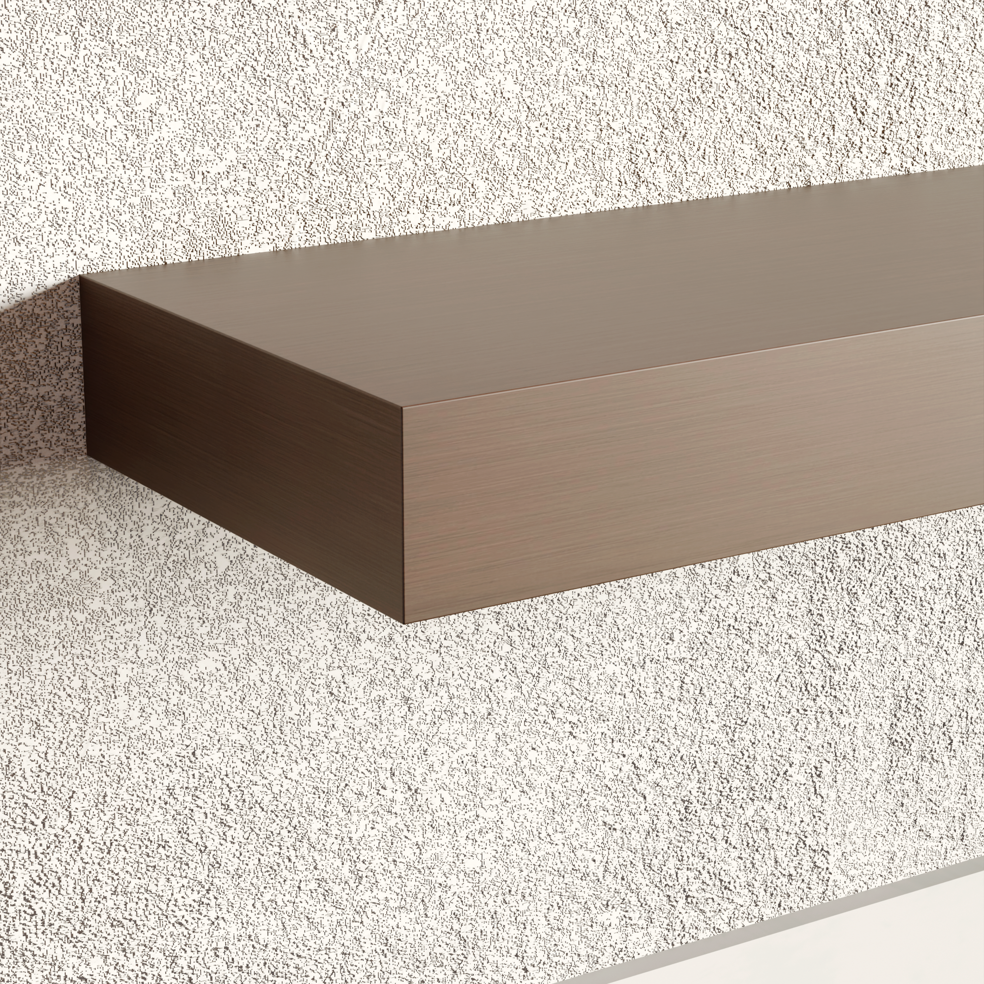 Island Teak Floating Shelf | 3 Inch Thick
