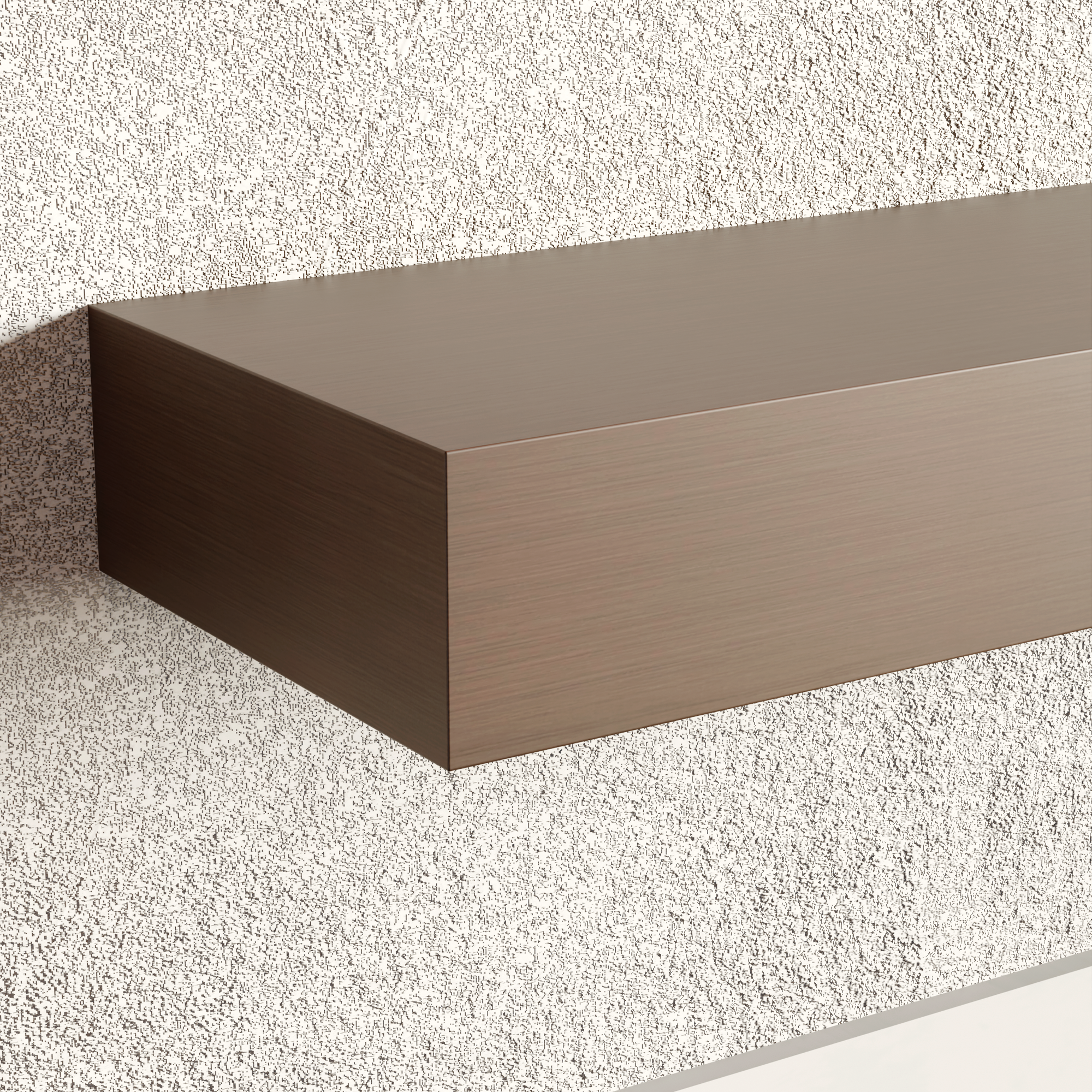 Island Teak Floating Shelf | 4 Inch Thick
