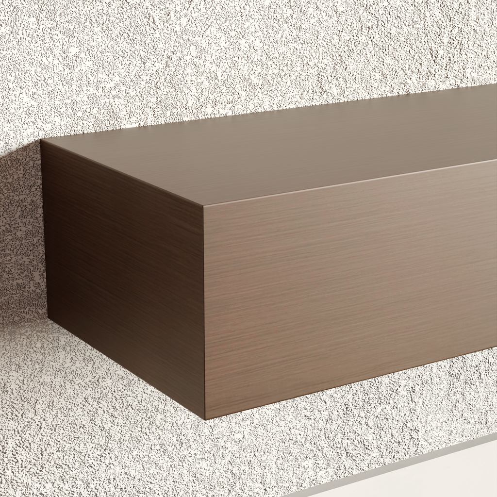 Island Teak Floating Shelf | 6 Inch Thick