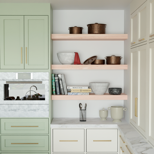 Country Maple Floating Shelf