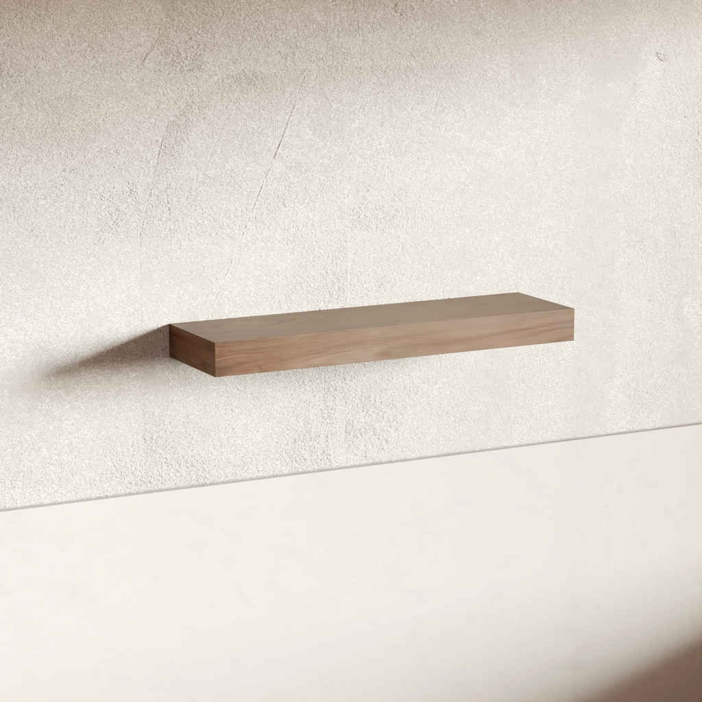 Walnut Floating Shelf | 3 Inch Thick