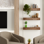 Walnut Floating Shelf | 5 Inch Thick