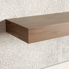 Walnut Floating Shelf | 3 Inch Thick