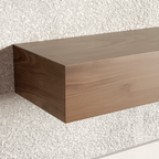 Walnut Floating Shelf | 5 Inch Thick