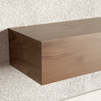 Walnut Floating Shelf | 6 Inch Thick