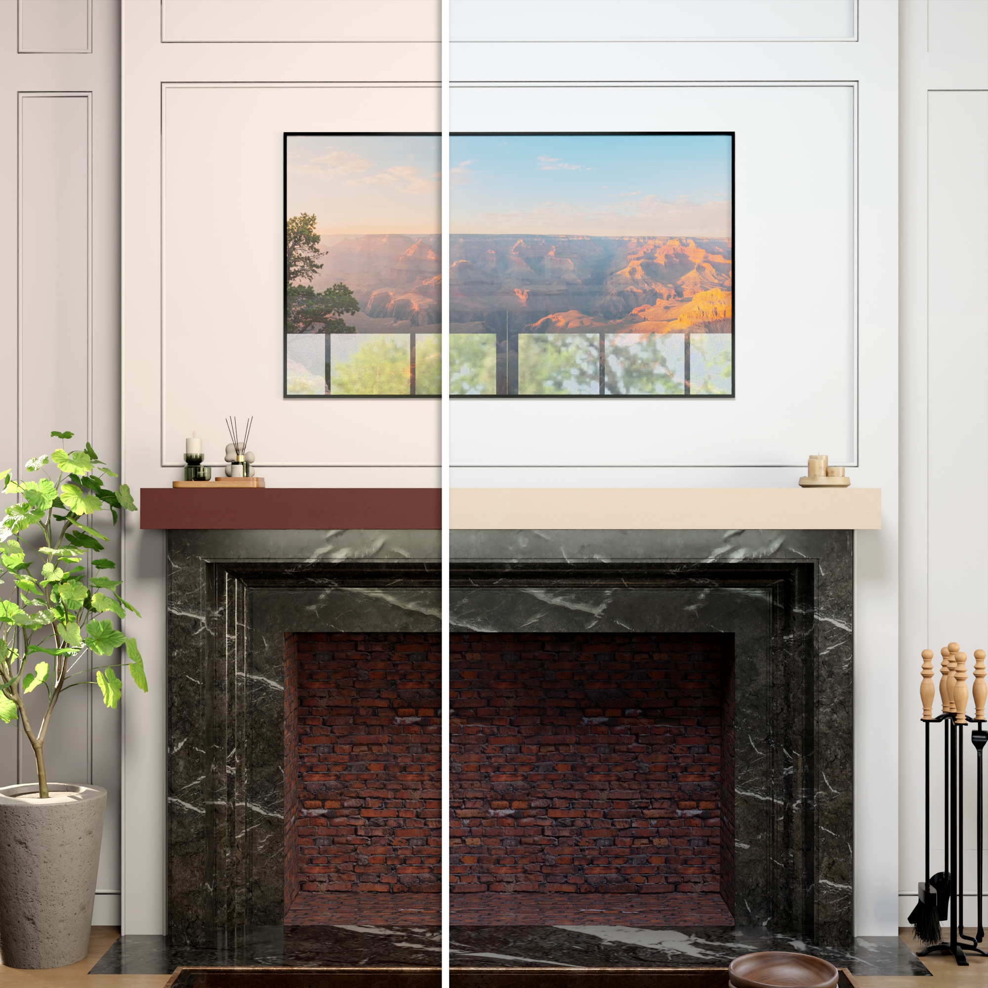 Paint Ready Fireplace Mantel