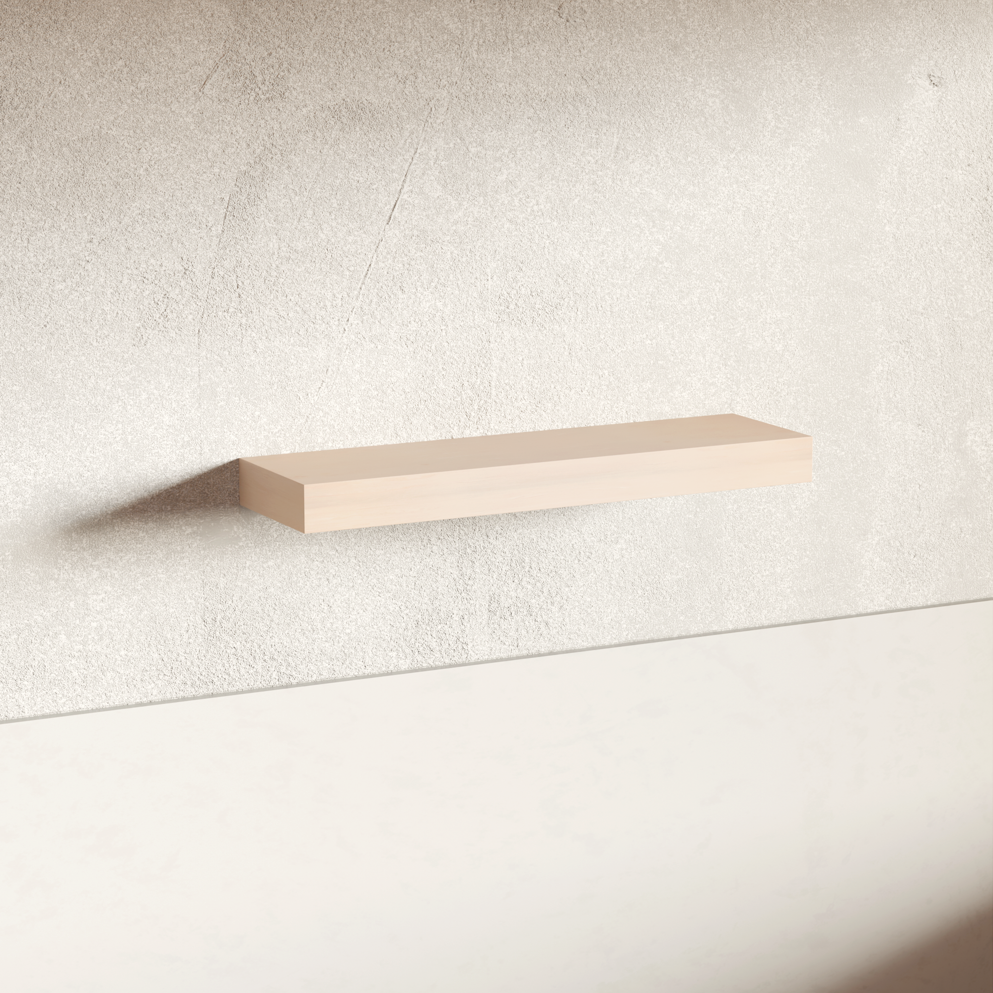 River Pine Floating Shelf | 3 Inch Thick