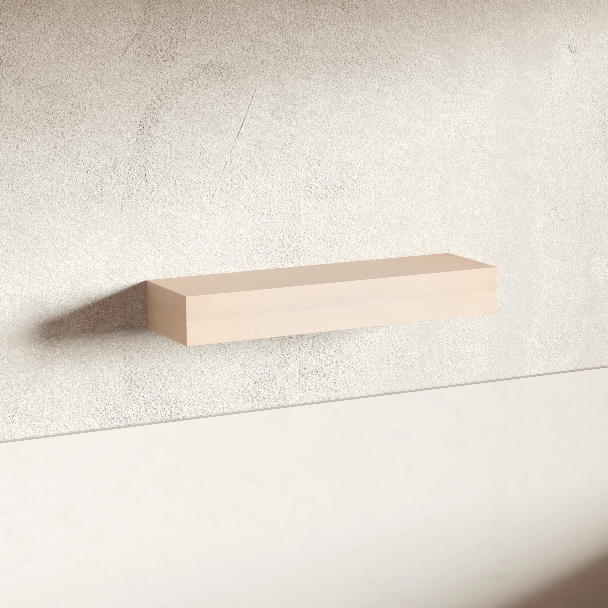River Pine Floating Shelf | 5 Inch Thick