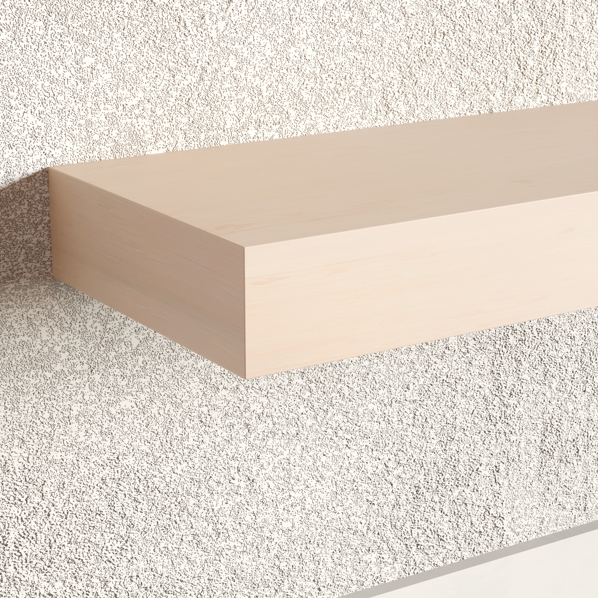 River Pine Floating Shelf | 3 Inch Thick