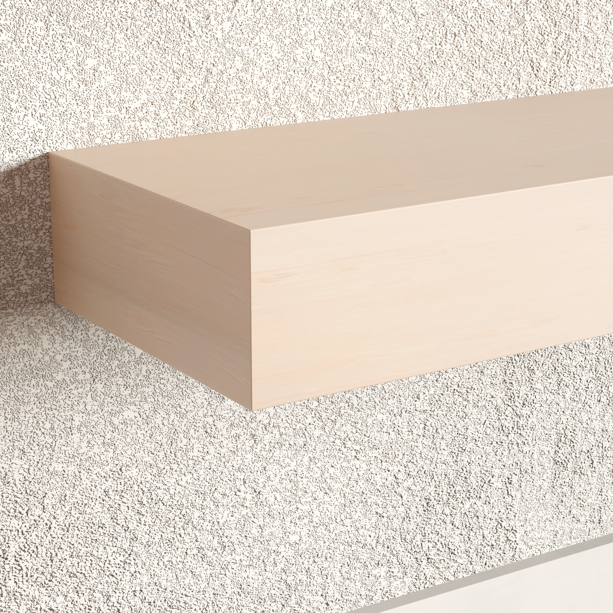 River Pine Floating Shelf | 4 Inch Thick