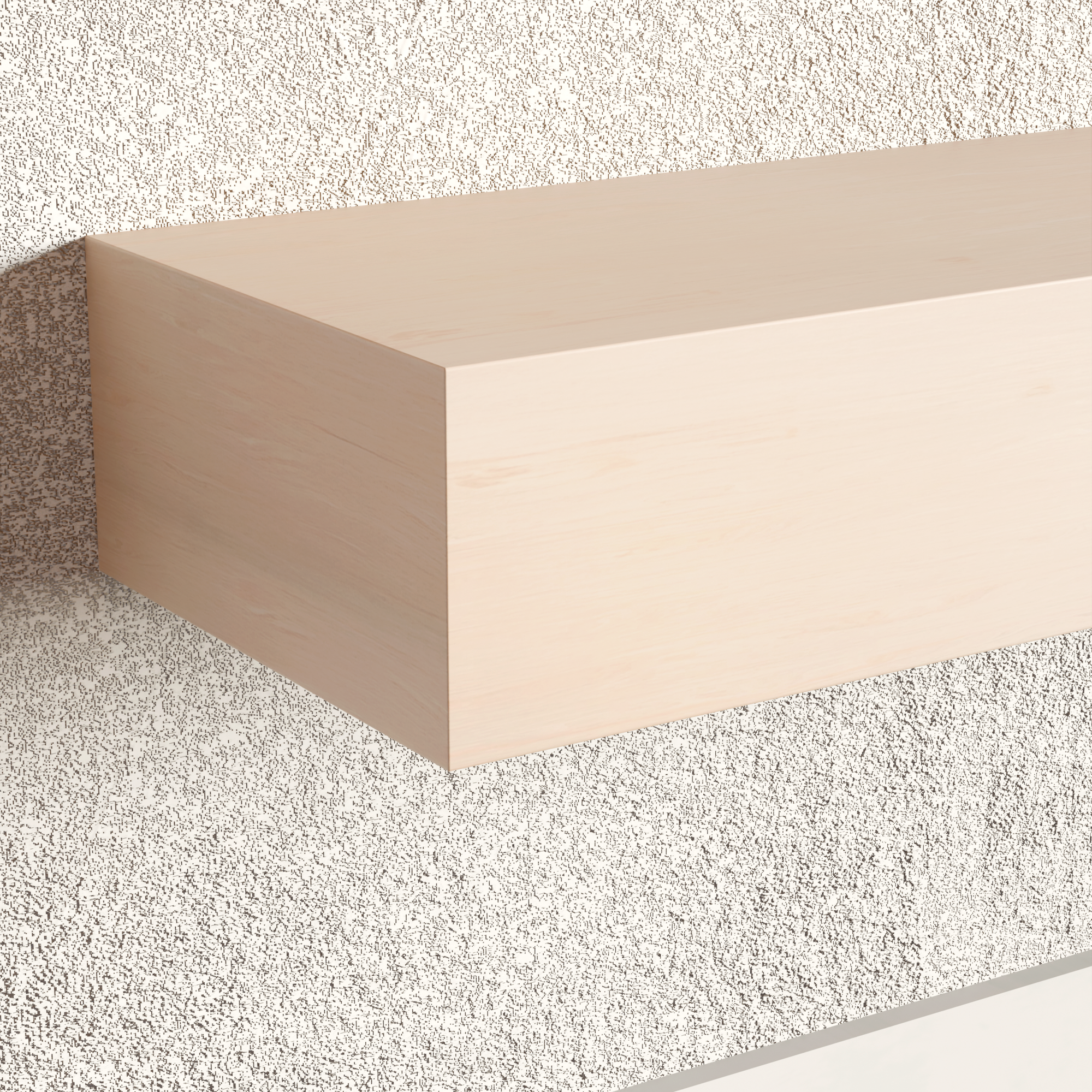 River Pine Floating Shelf | 5 Inch Thick