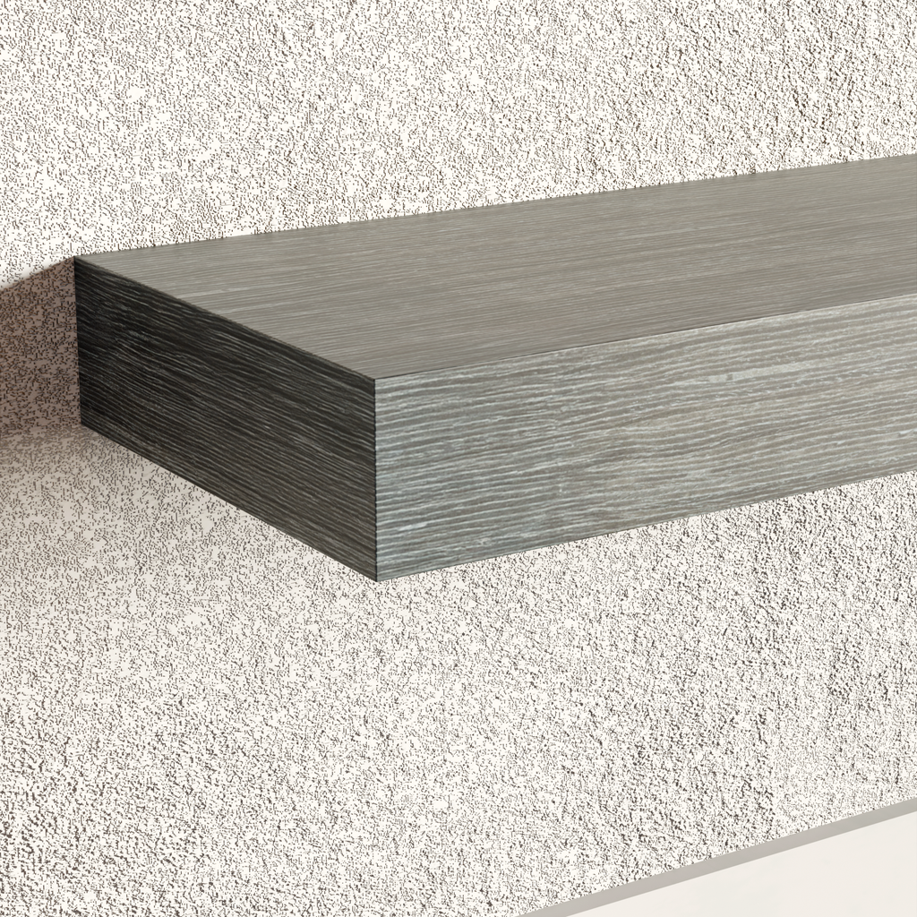 Weathered Slate Floating Shelf