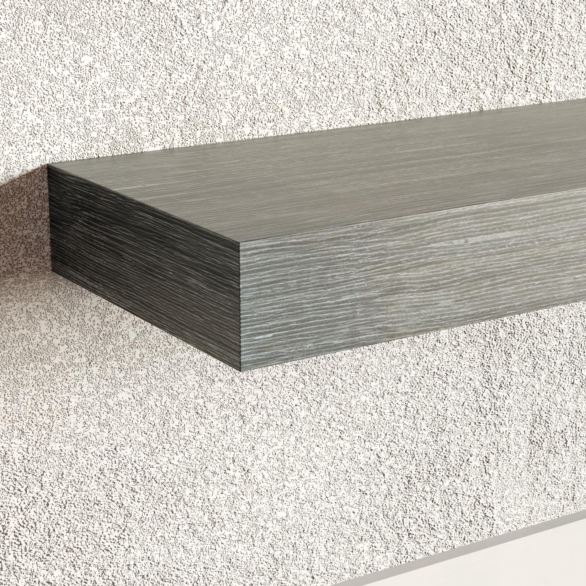 Weathered Slate Floating Shelf