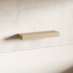 White Rift Oak Floating Shelf | 4 Inch Thick