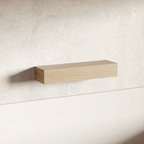 White Rift Oak Floating Shelf | 6 Inch Thick
