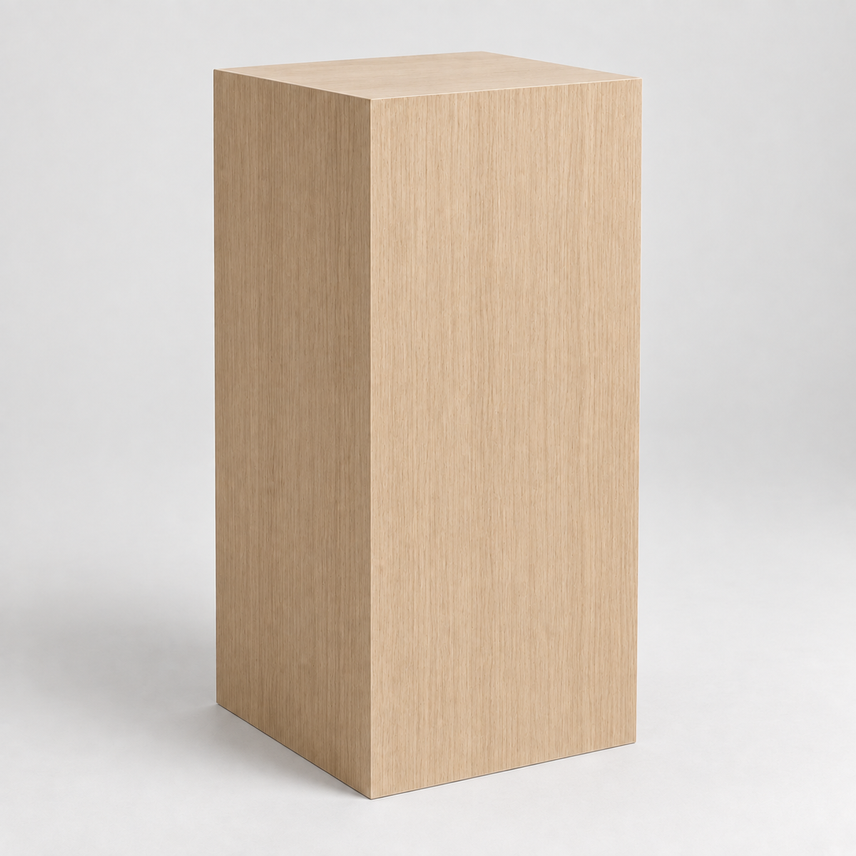 Wood Veneer Display Pedestal reference image